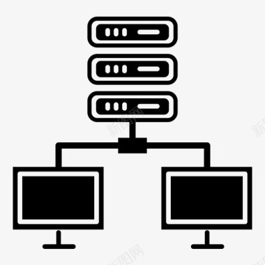 云服务器大数据数据中心图标图标