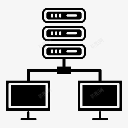 云服务器大数据数据中心图标svg_新图网 https://ixintu.com 云服务器 大数据 大数据黑填充 托管服务器 数据中心 数据服务器 网络
