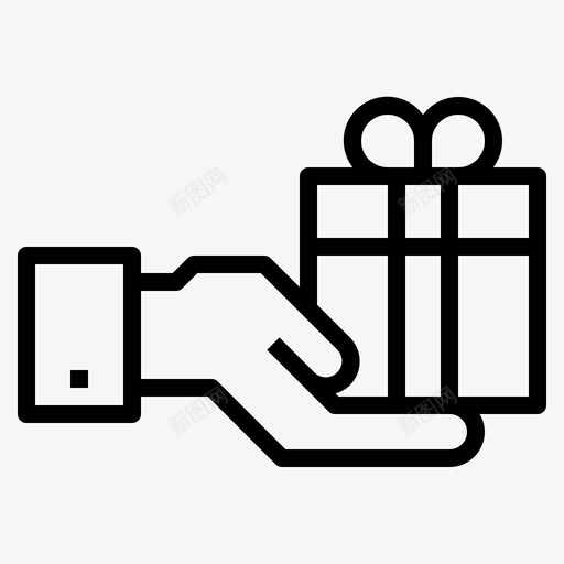 礼品盒送货包装图标svg_新图网 https://ixintu.com 包装 礼品盒 营销 购物 运输 送货