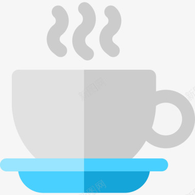 咖啡杯家居用品14扁平图标图标