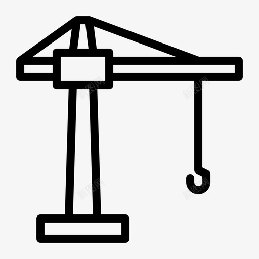 起重机建筑吊钩图标svg_新图网 https://ixintu.com 吊钩 工业 建筑 起重机