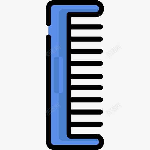 梳子理发店线颜色图标svg_新图网 https://ixintu.com 梳子 理发店 线颜色