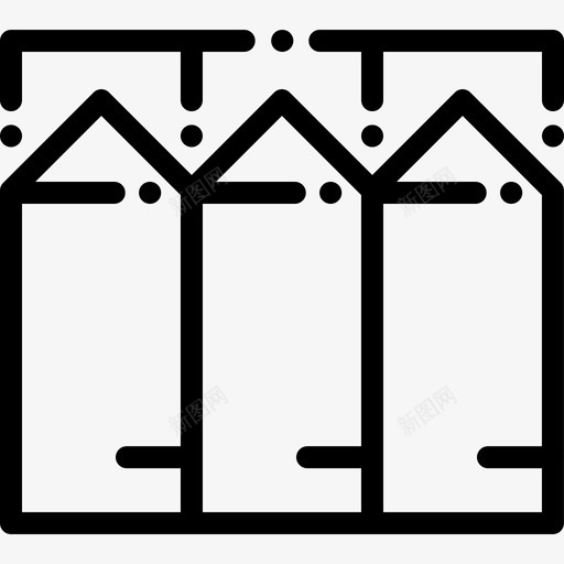 筒仓农业32线性图标svg_新图网 https://ixintu.com 农业32 筒仓 线性