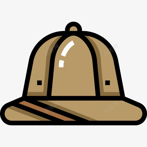 探险家帽safari4线性颜色图标svg_新图网 https://ixintu.com safari4 探险家帽 线性颜色