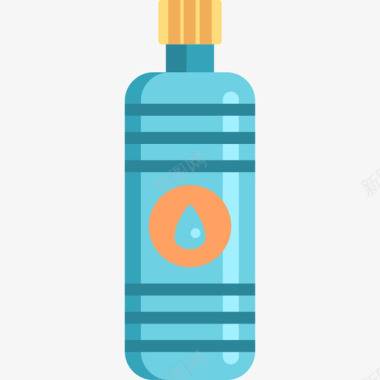 水瓶健康3扁平图标图标
