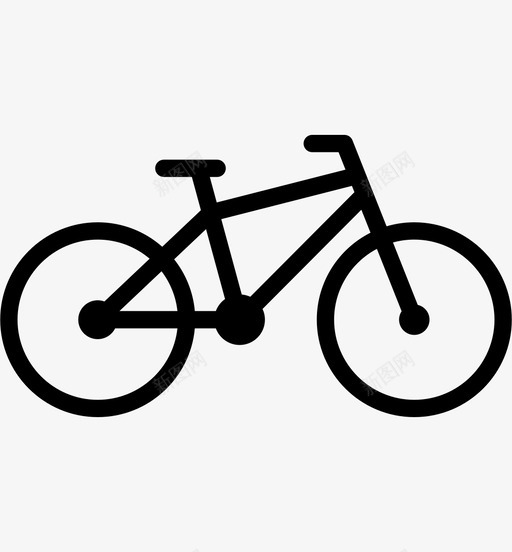 自行车交通工具轮子图标svg_新图网 https://ixintu.com 交通工具 自行车 轮子