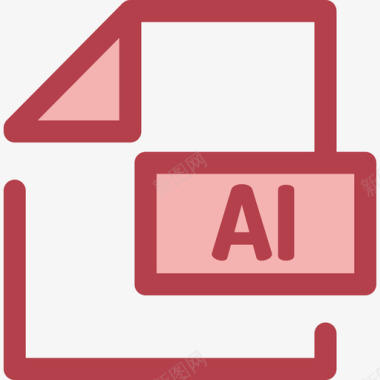 Adobe文件和文件夹10红色图标图标