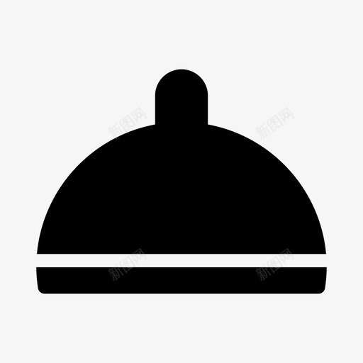clochecoverfood图标svg_新图网 https://ixintu.com cloche cover food kitchen 厨房用具线图标 餐厅
