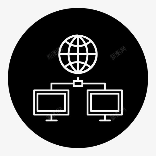 数据传输通信连接性图标svg_新图网 https://ixintu.com 互联网 数据传输 服务器 物联网 物联网勾勒出笔画减去正面 连接性 通信