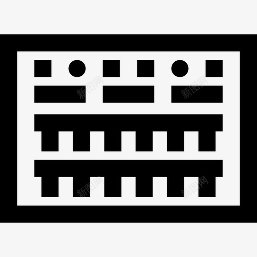 键盘乐器11线性图标svg_新图网 https://ixintu.com 乐器11 线性 键盘