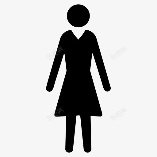 女人人招牌图标svg_新图网 https://ixintu.com 人 厕所招牌 大多是用过的图标 女人 招牌