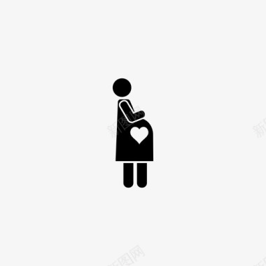 怀孕了孩子心脏图标图标