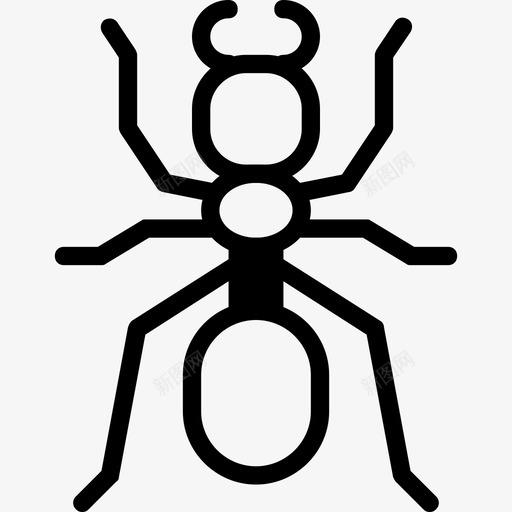 蚂蚁虫虫2线状图标svg_新图网 https://ixintu.com 线状 虫虫2 蚂蚁