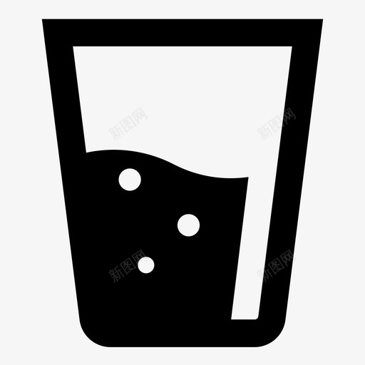 水饮料玻璃杯图标svg_新图网 https://ixintu.com 健康 水 玻璃杯 纯净 饮料