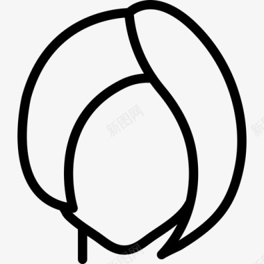 女性头发发型3直发图标图标