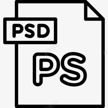 Psd工具线性图标图标