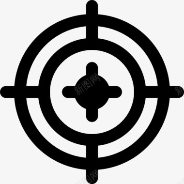 圆形目标游戏11填充图标图标