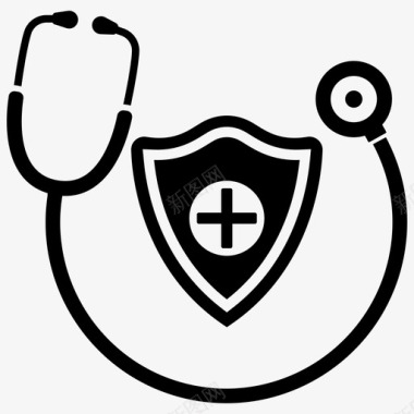 健康保险医疗保健保护图标图标