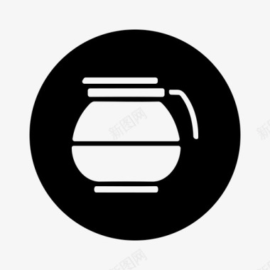 咖啡壶咖啡酿造手工酿造图标图标