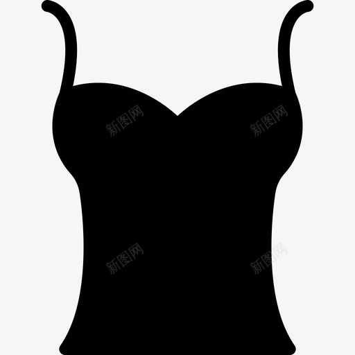 无袖女装2填充图标svg_新图网 https://ixintu.com 填充 女装2 无袖