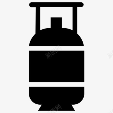 煤气瓶烹饪食品煤气炉图标图标