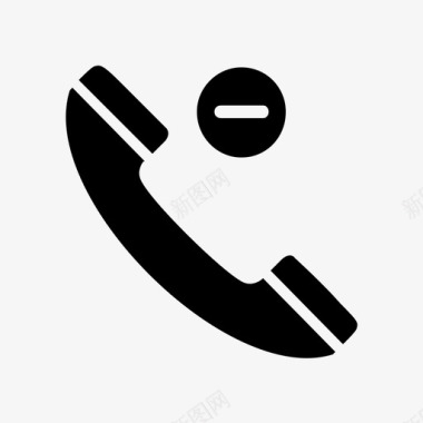 电话删除呼叫删除联系人图标图标