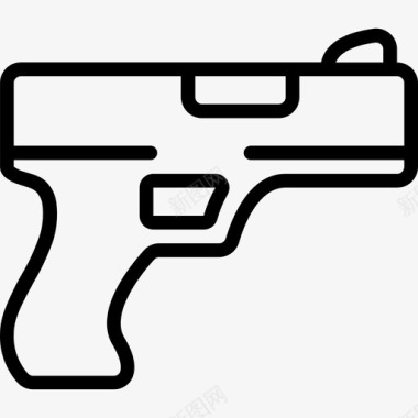 枪武器2直线型图标图标