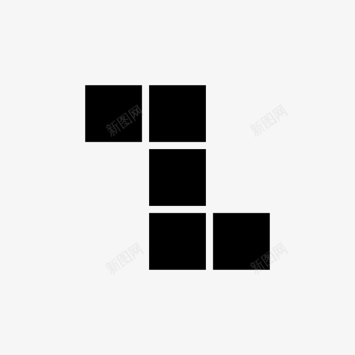 五多边形拼图图标svg_新图网 https://ixintu.com 五 十二 多边形 拼图 正方形
