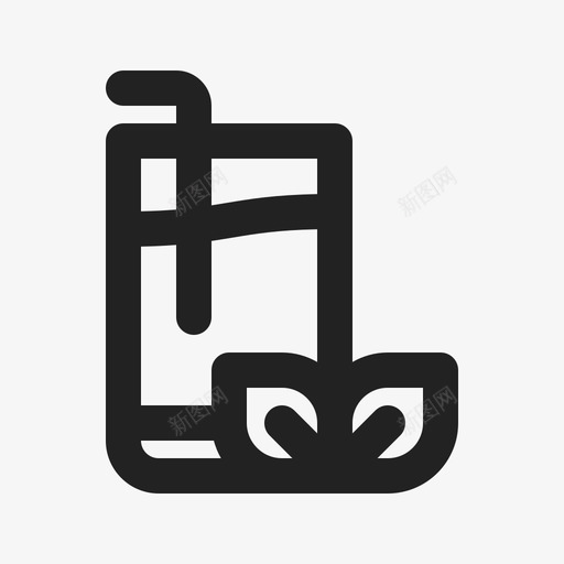 茶杯子饮料图标svg_新图网 https://ixintu.com 冰镇 杯子 玻璃杯 茶 饮料