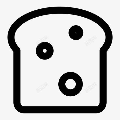 面包面包店食物图标svg_新图网 https://ixintu.com 吐司 所有尺寸的基本图标 面包 面包店 食物 餐厅