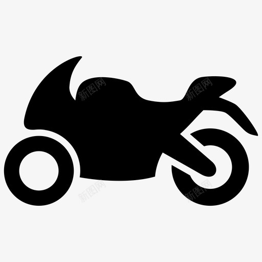 摩托车跑车交通工具图标svg_新图网 https://ixintu.com 交通工具 摩托车 跑车