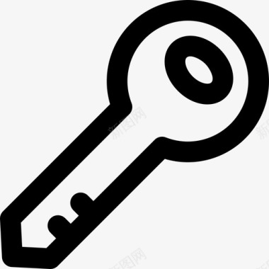 门钥匙android应用程序9线性图标图标