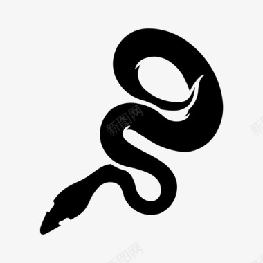 蛇动物毒药图标图标