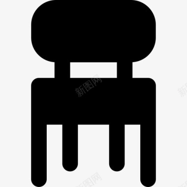椅子家庭2实心图标图标