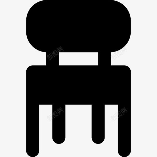 椅子家庭2实心图标svg_新图网 https://ixintu.com 实心 家庭2 椅子