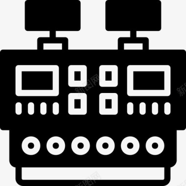仪表板工业7填充图标图标
