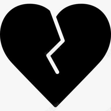 破碎的心浪漫的生活方式9填充图标图标