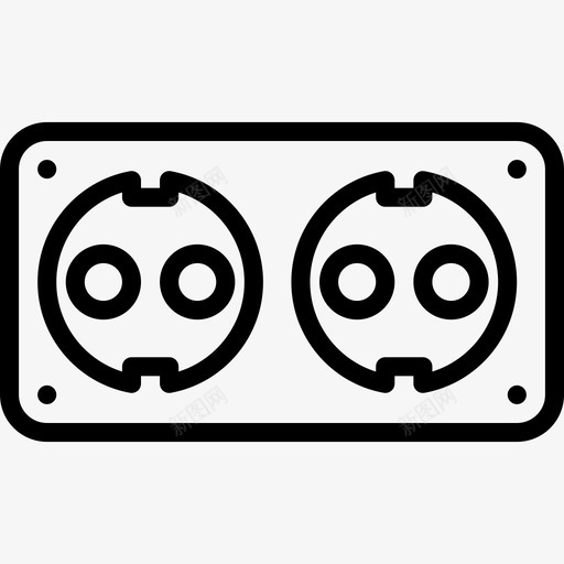插座连接器电缆2线性图标svg_新图网 https://ixintu.com 插座 线性 连接器电缆2