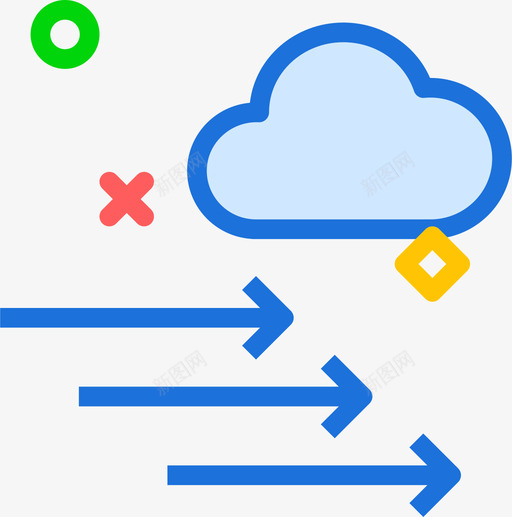压力天气33线性颜色图标svg_新图网 https://ixintu.com 压力 天气33 线性颜色