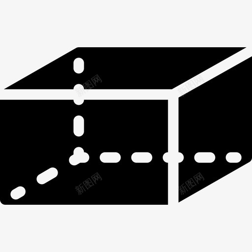 六面体形状5填充图标svg_新图网 https://ixintu.com 六面体 填充 形状5