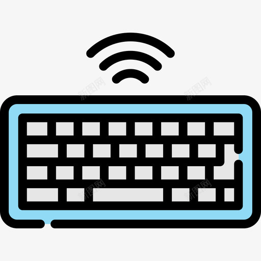 键盘电子元件3线颜色图标svg_新图网 https://ixintu.com 电子元件3 线颜色 键盘