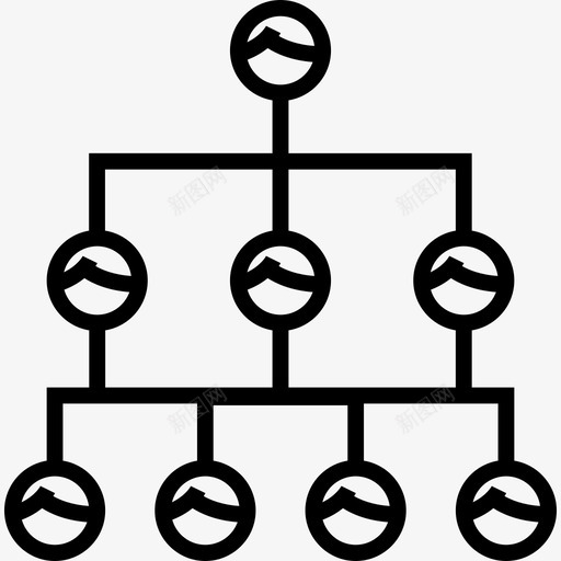 层级结构人力资源11线性图标svg_新图网 https://ixintu.com 人力资源11 层级结构 线性