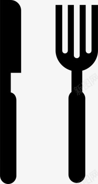 餐厅木板叉子图标图标