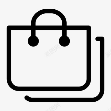 购物袋硫酸钾图标图标