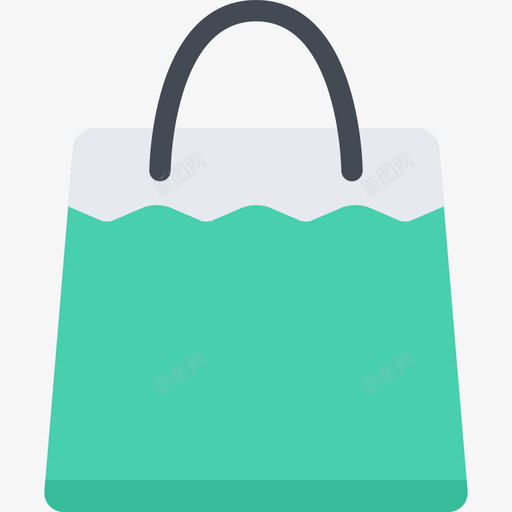 购物袋4号店扁平图标svg_新图网 https://ixintu.com 4号店 扁平 购物袋