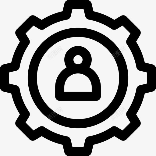 人力资源团队合作13直线型图标svg_新图网 https://ixintu.com 人力资源 团队合作13 直线型