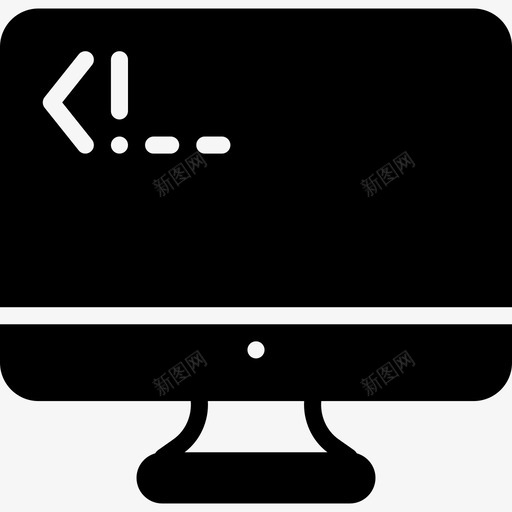 监视器开发23填充图标svg_新图网 https://ixintu.com 填充 开发23 监视器