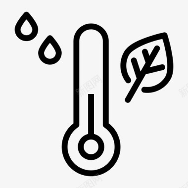 温度计湿度测量图标图标