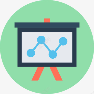 演示搜索引擎优化和营销循环图标图标