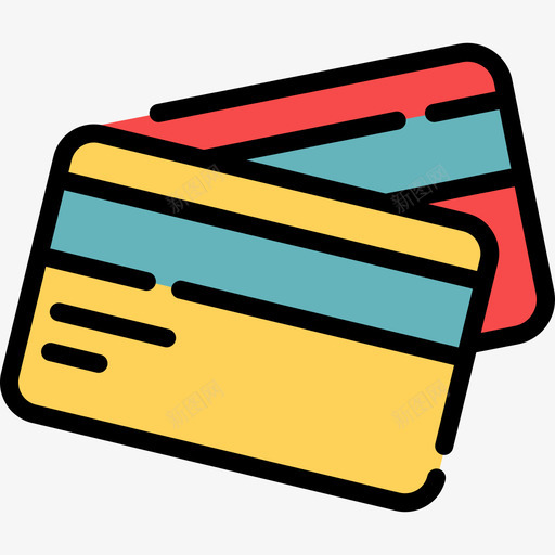 信用卡营销10线性颜色图标svg_新图网 https://ixintu.com 信用卡 线性颜色 营销10